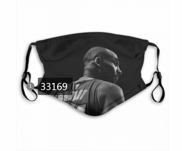 2021 NBA Los Angeles Lakers #24 kobe bryant 33169 Dust mask with filter->nba dust mask->Sports Accessory